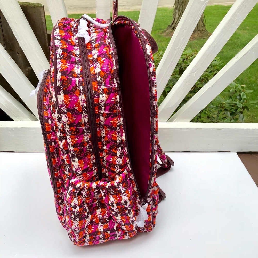 Vera Bradley Campus Tech Backpack laptop Tweed - Picture 7 of 8
